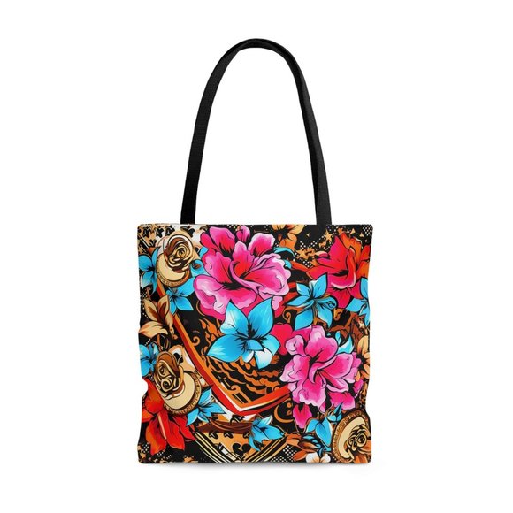 Floral Tote Bag | Aesthetic | Designer Fall Tote Bag, Women's Fall Tote bag - Picture 2 of 10
